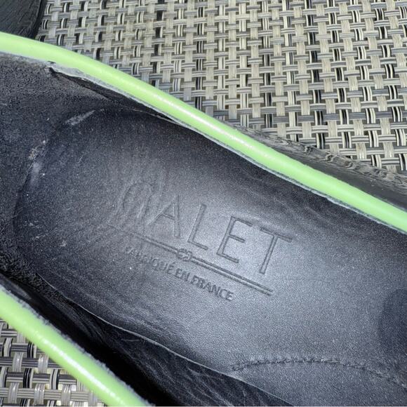 GALET Men's Patent Slip-On Loafers Forrest Green Size FR 43 / US 10 - Picture 4 of 7